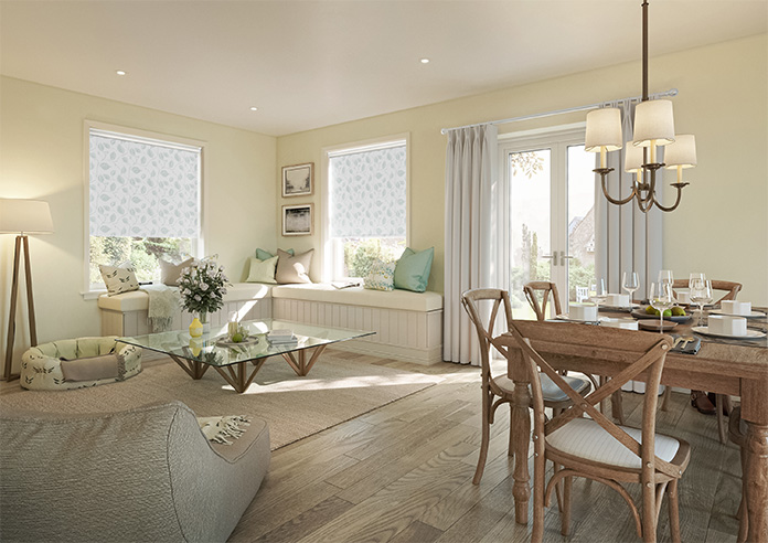 Climbing Leaves, Pale Green - Twist&Fit Roller Blind - Image 7
